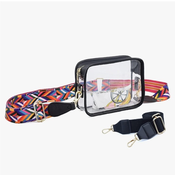 Clear Crossbody Bags, Stadium Approved Transparent Shoulder Bag Handbag 🆕 - Picture 1 of 5